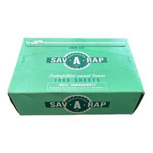 Vintage Marathon  SAV * A * WRAP Waxed Tissue For Dispenser DELI / BUTCHER SHOP